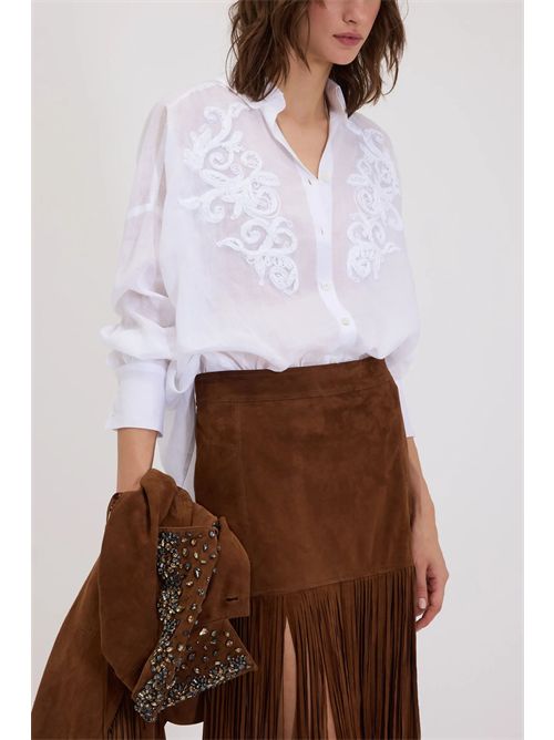 Camicia con ricamo ERMANNO FIRENZE | D48EK009ES8MF01000010